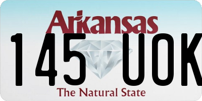 AR license plate 145UOK
