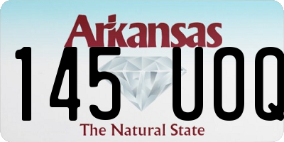 AR license plate 145UOQ
