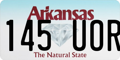 AR license plate 145UOR