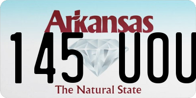AR license plate 145UOU