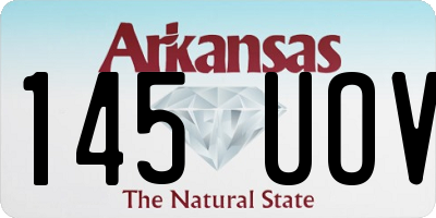 AR license plate 145UOV