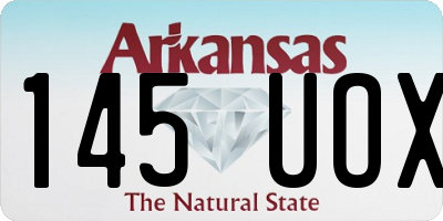 AR license plate 145UOX