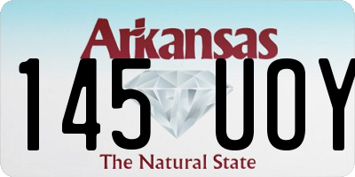 AR license plate 145UOY
