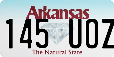 AR license plate 145UOZ