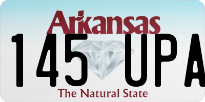 AR license plate 145UPA