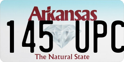 AR license plate 145UPC