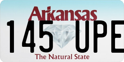 AR license plate 145UPE