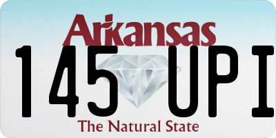 AR license plate 145UPI