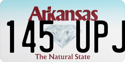 AR license plate 145UPJ