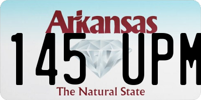 AR license plate 145UPM