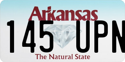 AR license plate 145UPN