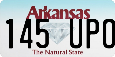 AR license plate 145UPO