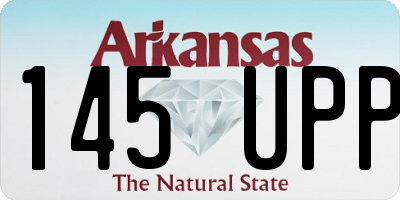 AR license plate 145UPP