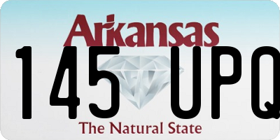 AR license plate 145UPQ