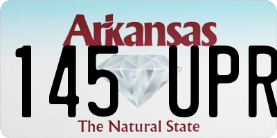 AR license plate 145UPR