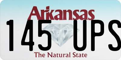 AR license plate 145UPS