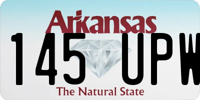 AR license plate 145UPW