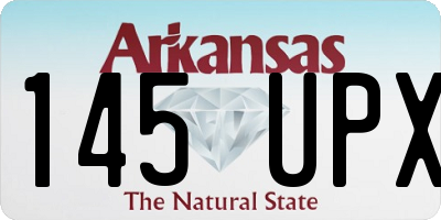 AR license plate 145UPX