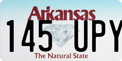 AR license plate 145UPY