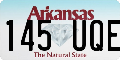 AR license plate 145UQE