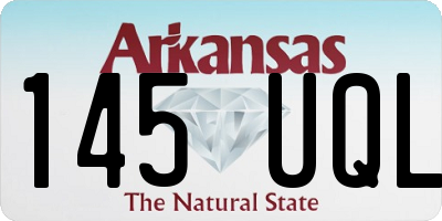 AR license plate 145UQL