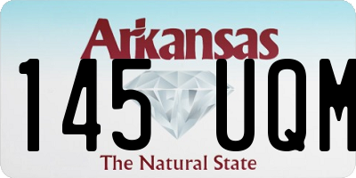 AR license plate 145UQM