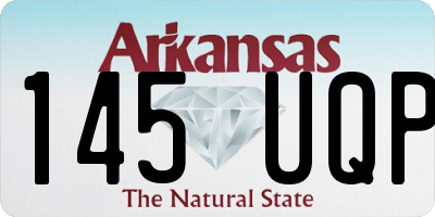 AR license plate 145UQP
