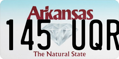 AR license plate 145UQR