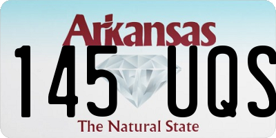 AR license plate 145UQS