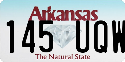 AR license plate 145UQW