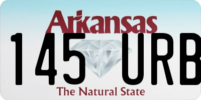 AR license plate 145URB