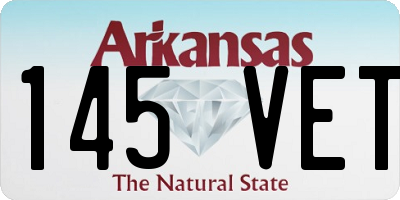 AR license plate 145VET