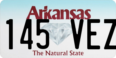 AR license plate 145VEZ