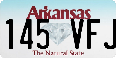 AR license plate 145VFJ