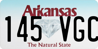 AR license plate 145VGC