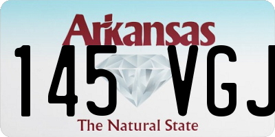 AR license plate 145VGJ