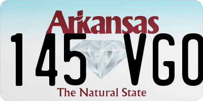 AR license plate 145VGO