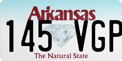 AR license plate 145VGP