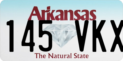 AR license plate 145VKX