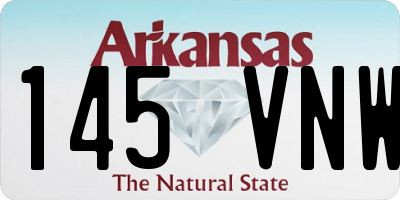 AR license plate 145VNW