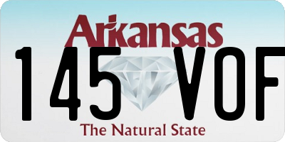 AR license plate 145VOF