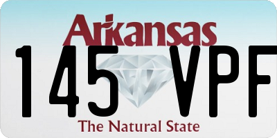 AR license plate 145VPF