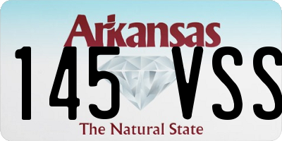 AR license plate 145VSS