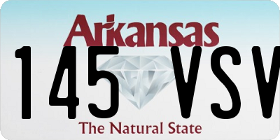 AR license plate 145VSV