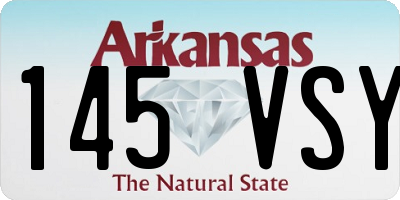 AR license plate 145VSY