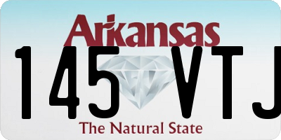 AR license plate 145VTJ