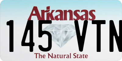 AR license plate 145VTN