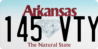 AR license plate 145VTY
