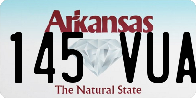 AR license plate 145VUA