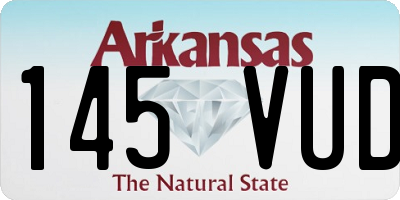 AR license plate 145VUD